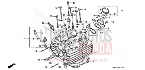 CYLINDER HEAD XR600RS de 1995